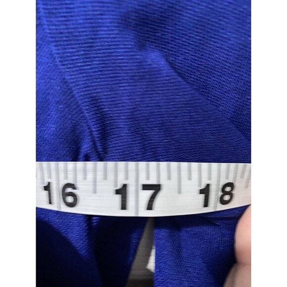 PENDLETON Women Blouse Nylon Long Sleeve Blue Petite Large - Picture 6 of 7